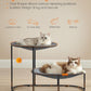Feandrea 2-Tier Elevated Cat Hammock Bed, Breathable Furniture for Multi-Cat Households Indoor and Outdoor, with Removable Washable Mesh, Steel Frame, for Summer, Dove Gray UPCB012G01