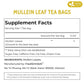 FreshDrinkUS, Premium 40 Mullein Leaf Tea For Lungs, Great Lung Detox For Smokers, Handmade, 100% Natural & Pure, No Sugar, No Caffeine, No Gluten, Vegan