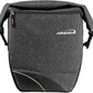 Ibera G-2 PakRak Pro Panniers Bike Bags (Pair) with Quick Release/Clip-On System - Bike Saddle Bags For Rear Rack Each with 19.8 lbs Capacity - Reflective Saddle Bag Bicycle, Fits Most Racks (Grey)