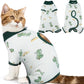 DENTRUN Cat Surgery Recovery Suit Female Male Soft Onesie, Kitten Surgical Collar Cone Alternative Shirt, Abdominal Wounds Anti-Licking Pajama for Small Pets Spay, Cat Body Suit Post Surgery