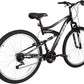 WEIZE Mountain Bike, 26/27.5 inch Outdoor Cycling Bike,18-Speed/High-Carbon Steel/Dual Full Suspension, Adjustable Ergonomic Seat for Men Women Adult, MTB Bicycle with Suspension Fork,Sleek Colors