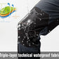 Rdruko Men's Snow Ski Pants Waterproof Insulated Winter Outdoor Snowboard Hiking Fleece Pants with Belt