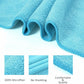 JML Microfiber Towels, Large Bath Towel Set 6 Pack, 27" x 55" - Extra Absorbent, Fast Drying, Multipurpose for Swimming, Fitness, Sport, Yoga, Purple/Grey/Light Blue