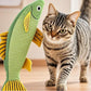 Cat Toys for Bored Indoor Adult Cats - Catnip Toys for Mental Stimulation, Interactive & Durable Kicker Toys for Solo Play, Best for Lazy Or Senior Cats (Yellow)
