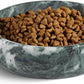 Green Marble Dog Bowl, 6lbs Non-Slip,Non-Tipping Heavy Dogs Food Bowl, Large Dog Dish, Weighted Food and Water Bowls for Large Dogs, Natural Marble, Easy to Clean, Holds 6 Cups