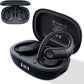TREBLAB X3 Pro - Workout True Wireless Earbuds, Comfortable Earhooks, Bluetooth 5.3, Punchy Bass, Noise Isolation, 145H Playtime, IPX5 Waterproof, Sweatproof, 2 Mics for Calls, Sport Bluetooth Earbuds