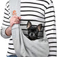 Tomkas Dog Sling Carrier for Small Dogs Puppy Carrier for Small Dogs (Grey, for Pets Weight 2-7 lbs)