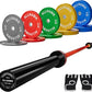 Colorful Olympic Bumper Plates, 2-inch Stainless Steel Insert, Virgin Rubber Weight Plate Set for Barbell Weight Lifting and Strength Training Home Gym