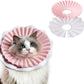 Soft Cat Cone Collar for Cats– Adjustable Lightweight Recovery E-Collar to Stop Licking, Scratching & Biting After Surgery, Comfortable Wound Healing Cone Alternative (Pink, M)