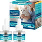 Cat Calming Diffuser Refills - Cat Pheromones Calming Diffuser for Cats Relieve Anxiety & Stress, 2-Month Supply Cat Pheromone Diffuser Refills (Fits All Common Diffuser