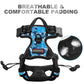 BARKBAY No Pull Dog Harness Front Clip Heavy Duty Reflective Easy Control Handle for Large Dog Walking(Blue camo,L)
