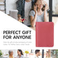 ALLIVE Passport Holder for Travel Women Men,Genuine Leather Passport Cover Wallet,Travel Must Haves Airport Essentials Travel Gifts Pink