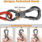 XiaZ Dog Tie Out Cable, Heavy Duty Dog Chains for Outside with Lockable Hook, Pet Runner Cable Leads for Yard, Dog Line Tether for Small Medium Large Dogs Up to 125 LBS