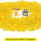 WAYBER Glass Stones, 1Lb/460g Irregular Sea Glass Pebbles Non-Toxic Artificial Gemstones for Vase Filler/Terrarium Flowerpot Aquarium Turtle Tank Decoration/Handcraft Making, Yellow