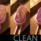 Cat Steam Brush, Helps Reduce Cat Hair, Easy Cleaning Top, Steam Brush with Silicone Massage Bristles for Cats or Dogs, Best for Long-haired Cats or Dogs (Beige)