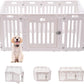 Dog Playpen with Door, DIY Shape Combination Puppy Pen,25.5" H 10-Panel Dog Fence,Non-Slip & Secure Pet Gate, Easy to Assemble(Standard Room)