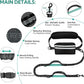 Hands Free Dog Leash with Pouch, Double Leash for Two Dogs, Retractable Bungee with Double Padded Handles, Waist Leash for Dog Walking, Running Leash for Dogs, Dog Walking Accessories