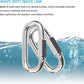 Quick Links, Chain Links Connector, 620lbs Capacity Heavy Duty Carabiner Clips, Galvanized Thread Quick Link Hardware for Safety Chain Swing Gym Hammock, Screw Lock Oval Locking Carabiner