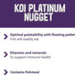 Mazuri Koi Platinum Nuggets Floating Koi Food for Fish, 3.5 lbs.