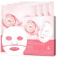 Collagen Face Mask, Hydrating Overnight Hydrogel Mask, Face Masks Skincare Anti Wrinkle Moisturizing, Facial Masks for Women Skin Care Sheet Masks for Face (4ea-Pink)