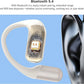 BUGANi Open Ear Headphones Wireless Earbuds,5.4 Bluetooth Headphones, IPX5 Waterproof Ear Buds for Running Workout Cycling Gift (White)