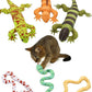 Cat Toy Snake Lizard Catnip Toys Chew Bite Resistant Toys for Indoor Cats Boredom Relief Teeth Cleaning Interactive Funny Cute Kitten Cat Lover Gifts Set of 6 Realistic Hunt Prey Activity Games