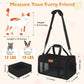 PETUX TSA Approved Pet Carrier in Cabin, 17"x11"x9.5" Soft Cat Carriers for Small Cats up to 12 lb, Top-Open Portable Dog Carrier with Litter Box and Anti-Scratch Mesh for Puppy up to 10 lb (Black)
