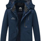 ELLSWOS Men's Waterproof Ski Jacket Winter Snow Coat Warm Hooded Raincoat Windproof Windbreakers