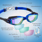 Konohan 10 Pack Swim Goggles Bulk for Kids adult Pool Goggles Anti Fog Silicone No Leak Swimming Glasses for Men Women Youth