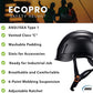 Land Helmets EcoPro Safety Helmet - ANSI/ISEA Z89.1-201 Type 1 Class C Vented - OSHA Approved - Lightweight Helmet with 6 Pt Suspension for Arborist, Industrial & Fall Protection