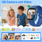 Kids Waterproof Smart Watch Boys Gift Age 3-12 with 39 Game HD Touch Screen Music Player Video Camera Pedometer Alarm Clock Birthday Gift for 6 7 8 9 Year Olds Blue