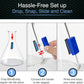 SnowTree - BoroBuddy Mini Magnetic Glass Cleaner for Glass Pieces, Bottles, Vases & More - Smaller Design for Tighter Spaces & Smaller Glass Pieces - Easy to Use Double Sided Glass Cleaner (Blue Gift