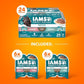 IAMS Perfect Portions Indoor Adult Wet Cat Food Cuts in Gravy Variety Pack, Salmon and Tuna Recipes, 2.6 oz. Easy Peel Twin-Pack Trays (12 Count, 24 Servings)
