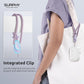 SURPHY 2 Pack Phone Lanyard for Cellphone Case, Phone Wrist Strap for Case, Cellphone Strap with 2-Color Braided, Charm Wrist Lanyard for Women and Men, Lilac & Gray
