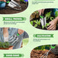Garden Tools Set, 8 in 1 Heavy Duty Garden Tools Kit, Stainless Steel Ergonomic Gardening Hand Tool with Upgraded Bag, Gardening Supplies Gift for Women, Kid, Organizer