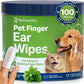 Dog Ear Wipes - 100 Value Pack - Mint Ear Wipes for Dogs, Vet Formulated Pet Ear Wipes for Dogs & Cats – Effective Dog Ear Cleaner for Itch Relief, Wax & Odor