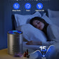 Air Purifiers for Bedroom Home, MOOKA HEPA Air Purifier for Home Pets with Fragrance Sponge for Smoke Dust Pollen Dander Odor, Small Air Purifier with Sleep Mode Night Light Timer, KJ067L, Grey