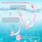 Dry Snorkel for Kids, Ultimate Snorkel Tube for Snorkeling, Freediving & Swimming, Easy-Breath Technology, Top-Mounted Dry Valve & Food-Grade Silicone Mouthpiece