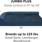 Furhaven Cooling Gel Dog Bed for Large Dogs w/ Removable Bolsters & Washable Cover, For Dogs Up to 125 lbs - Plush & Almond Print L Shaped Chaise - Blue Almonds, Jumbo Plus/XXL