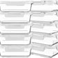 10 Packs 30 oz Glass Meal Prep Containers,Glass Food Storage Containers with Lids,Airtight Glass Lunch Bento Boxes,Microwave, Oven, Freezer and Dishwasher,White