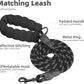 PUPTECK No Pull Dog Harness for Large, Adjustable Reflective Dog Harness with Handle Easy Control, Comfortable Soft Padded Pet Vest Harness for Large Dogs, Plaid Black XL