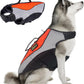 Large Dog Life Jacket with Rescue Handle - Large Reflective Adjustable Dog Flotation Vest, High Buoyancy Pet Swim Gear for Boating, Pool Safety(L, Orange)