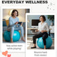 Trideer Extra Thick Yoga Ball Exercise Ball, 5 Sizes Gym Ball, Heavy Duty Ball Chair for Balance, Stability, Pregnancy, Quick Pump Included