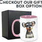 Personalized Coffee Mug, Custom Photo Caricature Gift, Funny Customized Coffee Gift for Men & Women, Custom Mugs with Pictures, Pink 15oz Customized Ceramic Tea Cup