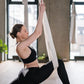 5.5 Yards Aerial Silks Yoga Swing Set - Aerial Yoga Hammock Kit Anti-Gravity Flying for Fitness, Low/Non Stretch Nylon Tricot Fabric Hardware Included for Dance