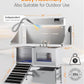 polimo Dog Wash Station with Pet Dryer & LED, Professional Dog Bathing Station for Large, Medium & Small Dogs – with Window, Ramp, Drawer, Floor Grate, LED Display & Faucet (Left RAMP & Dryer, 50")