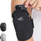 HiRui Universal Comfort Armband Phone Holder Running Armband Adjustable Wristband Phone Holder for Exercise Workout Compatible with iPhone 16/15/14/13/Plus/Pro Samsung Galaxy All Phones (Black)