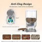 Automatic Cat Feeder - 5L Anti-Clog Cat Food Dispenser with Freshness Preservation, 1-6 Meals/Day, Programmable Portions, 10s Voice, 180-Day Battery Life, Auto Pet Feeder for Multi Cats & Dogs