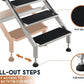 Albott 50-Inch Stainless Steel Dog Washing Station with Anti-Slip Steps, Sprayer, Faucet, and Soap Box – Professional Pet Bathtub for Medium/Small Pets, Ideal for Home, Garage, and Grooming(Left)