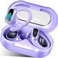 Wireless Earbuds, 2025 Bluetooth 5.4 Headphones Sport, Bluetooth Earbuds with ENC Noise Canceling Mic, 50H Stereo Wireless Headphones IP7 Waterproof with Earhooks, Dual LED Display for Workout/Running